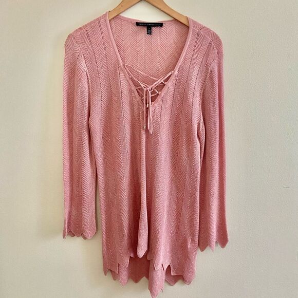Like new WHBM rose sweater size Small - Picture 3 of 7